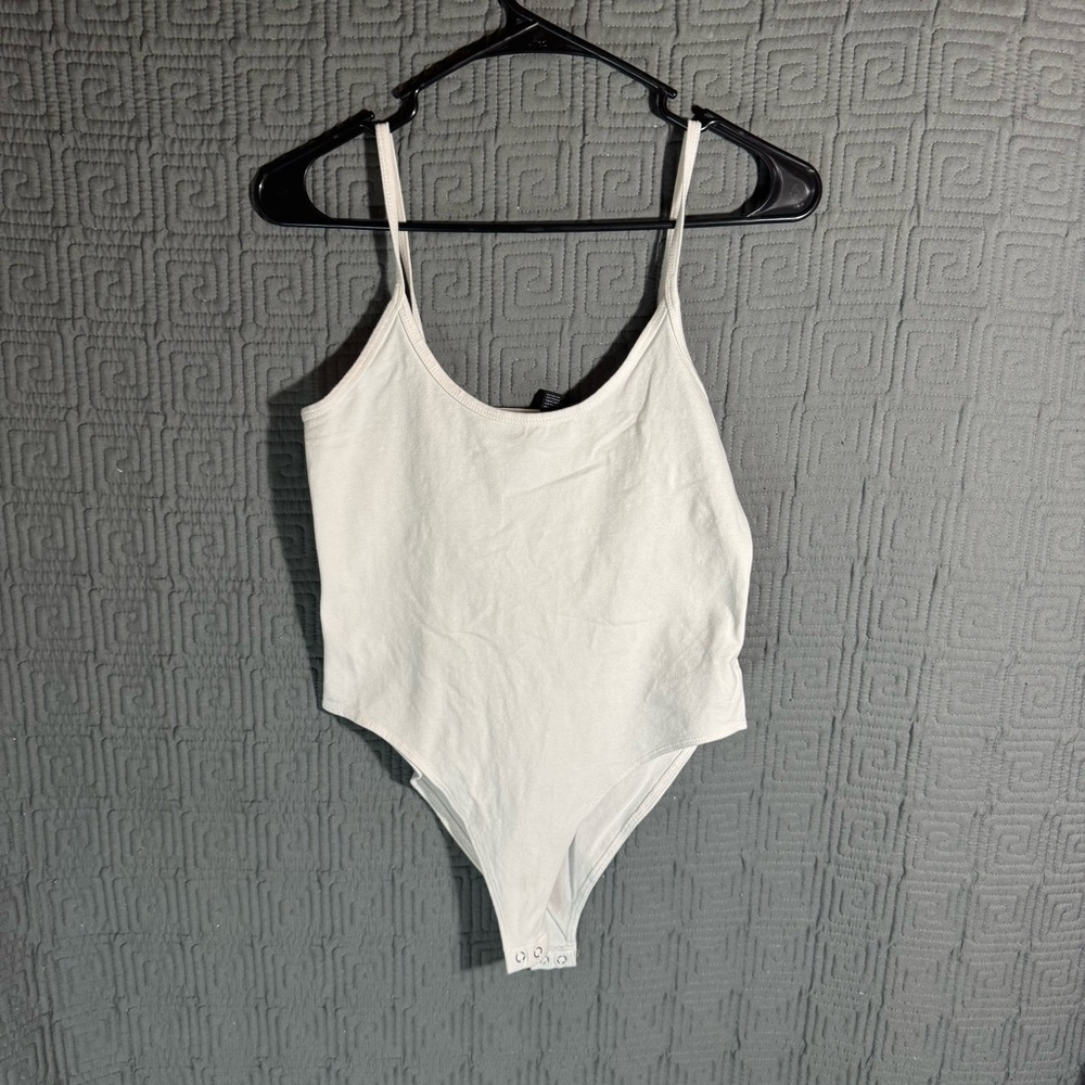 Forever 21 Bodysuit Tank Women’s Size Large White